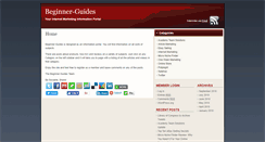 Desktop Screenshot of beginner-guides.com
